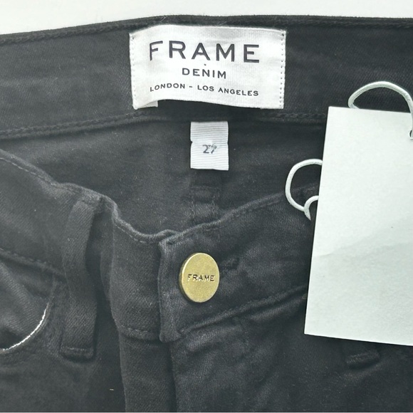 🍂NWT Frame Women’s Black Le Skinny de Jeanne Jeans Size: 27 - Picture 5 of 12